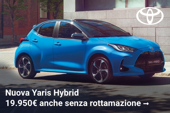 Nuova Yaris Hybrid da 19.950€ anche senza rottamazione