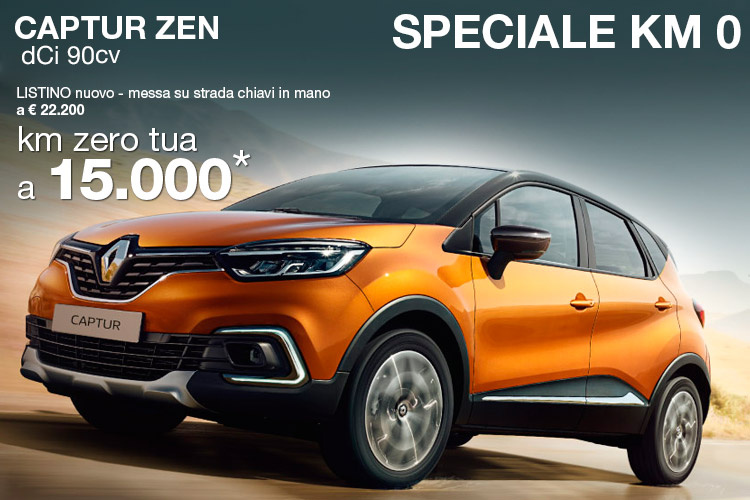 SPECIALE KM ZERO CAPTUR ZEN dCi 90cv