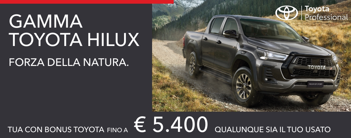 GAMMA TOYOTA HILUX tua con BONUS TOYOTA fino a € 5.400