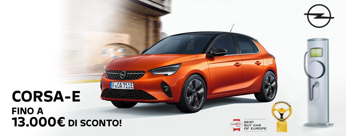 Scopri CORSA-E 100% ELETTRICA