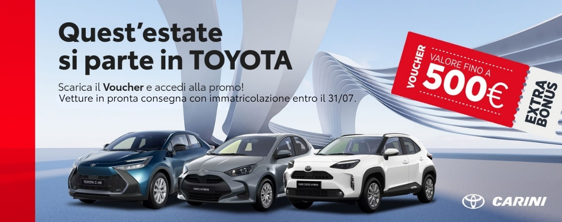 Quest'estate si parte in Toyota