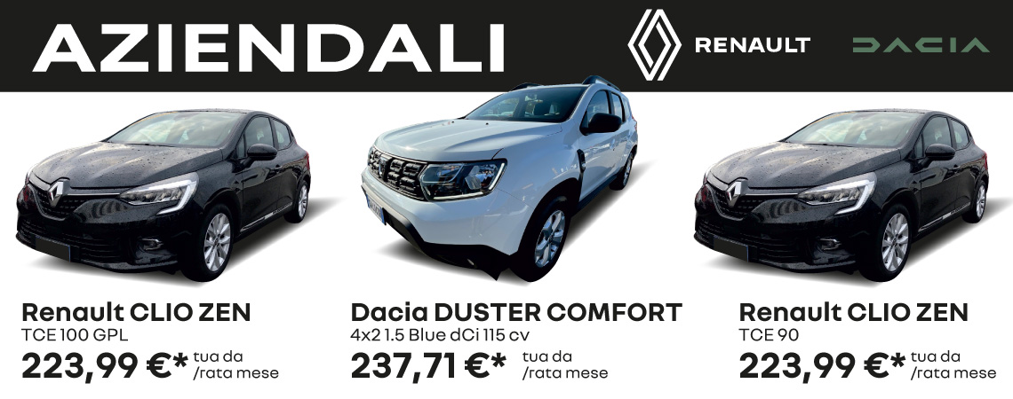 Offerta auto aziendali Renault