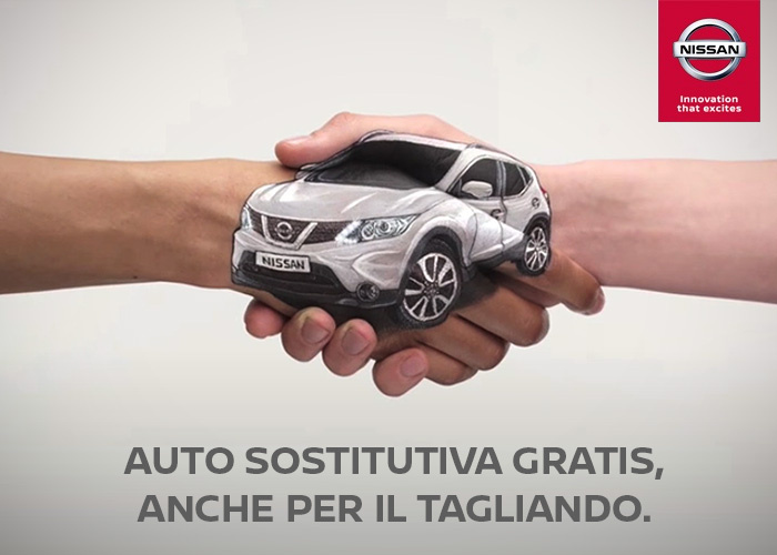 Vettura sostitutiva Nissan anche per il tagliando
